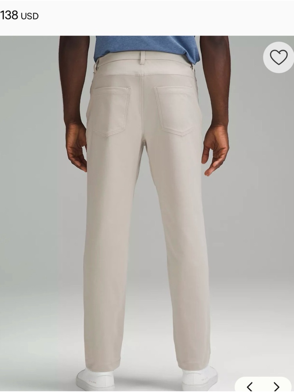 Lululemon Men’s ABC pants NWOT size 40 inseam 33 classic $138